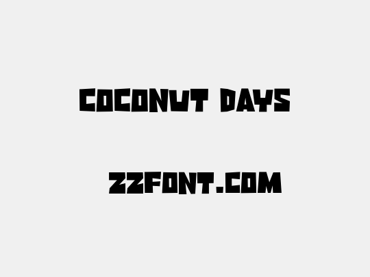 Coconut Days