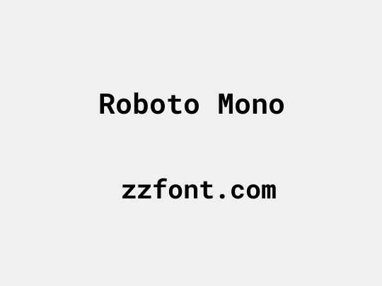 Roboto Mono