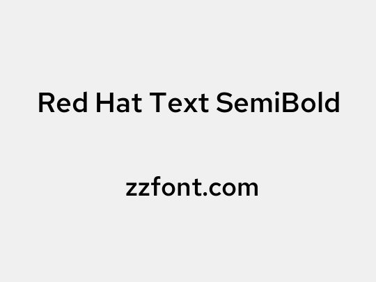 Red Hat Text SemiBold