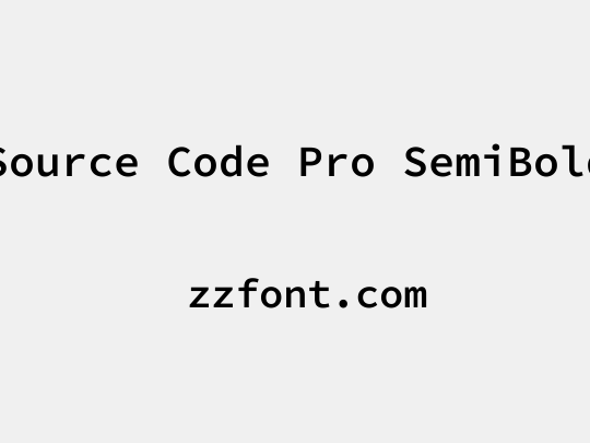 Source Code Pro SemiBold