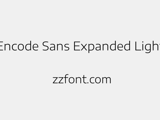 Encode Sans Expanded Light