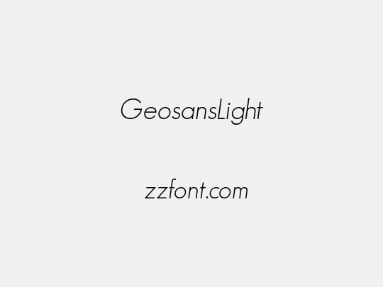 GeosansLight