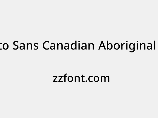 Noto Sans Canadian Aboriginal Medium