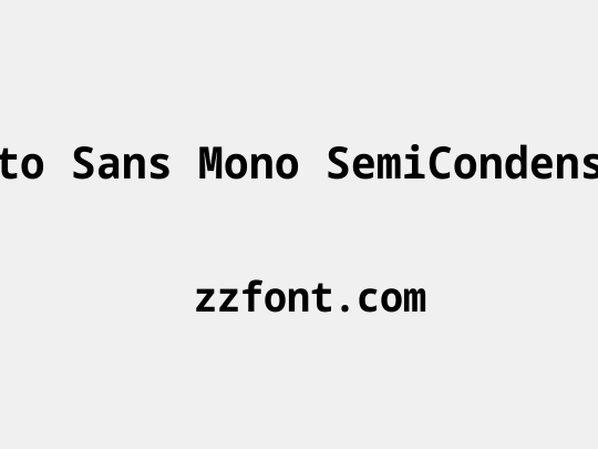 Noto Sans Mono SemiCondensed