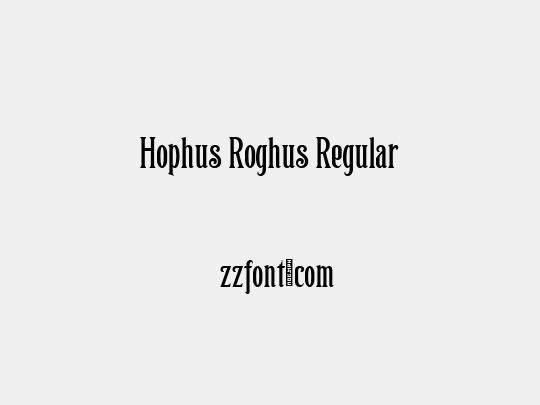 Hophus Roghus Regular