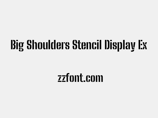 Big Shoulders Stencil Display ExtraBold