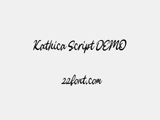 Kathica Script DEMO