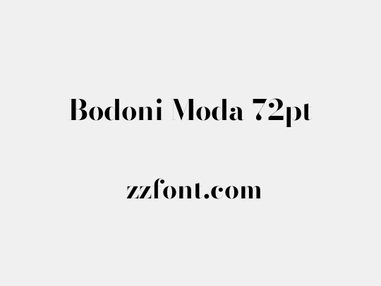 Bodoni Moda 72pt