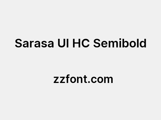 Sarasa UI HC Semibold