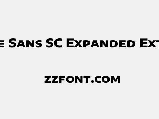 Encode Sans SC Expanded ExtraBold