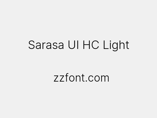 Sarasa UI HC Light