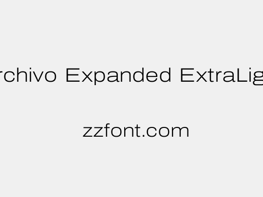 Archivo Expanded ExtraLight