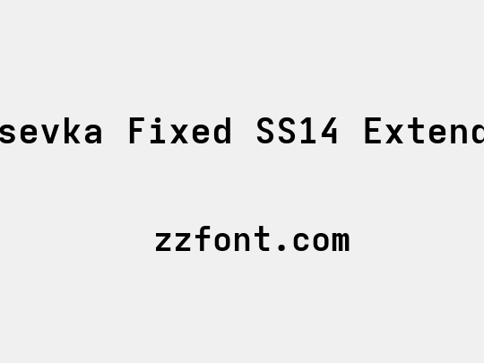 Iosevka Fixed SS14 Extended