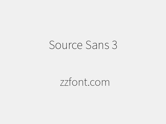 Source Sans 3