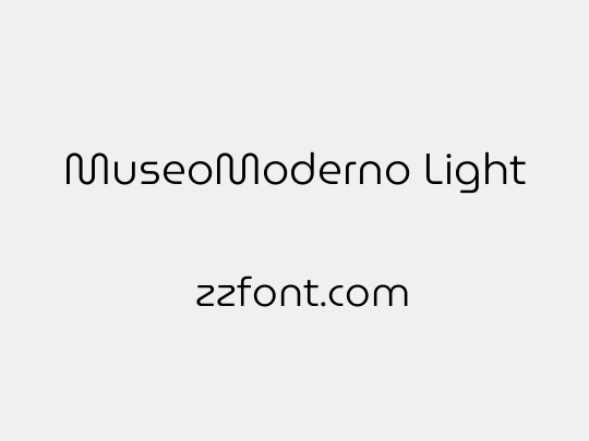 MuseoModerno Light