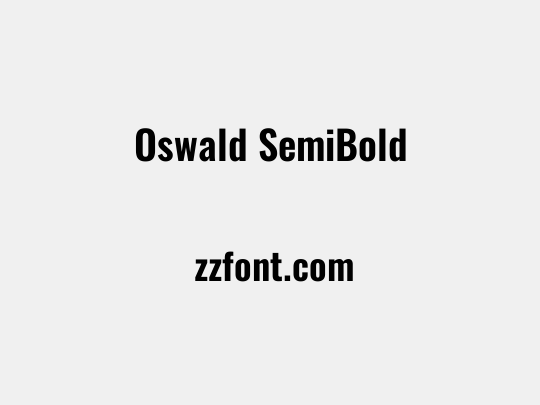 Oswald SemiBold