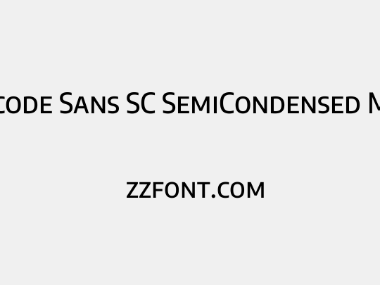 Encode Sans SC SemiCondensed Medium