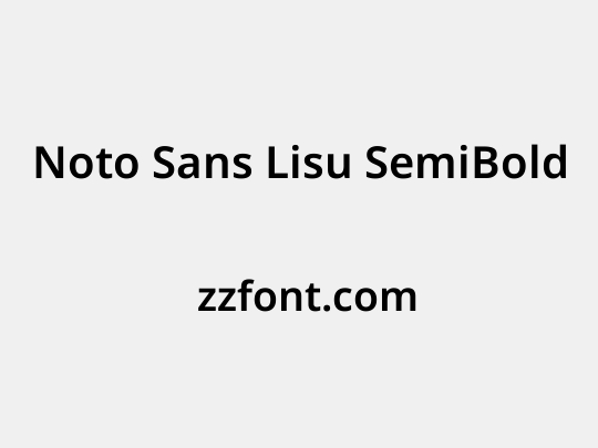 Noto Sans Lisu SemiBold