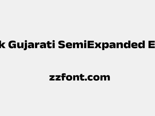 Anek Gujarati SemiExpanded ExtraBold