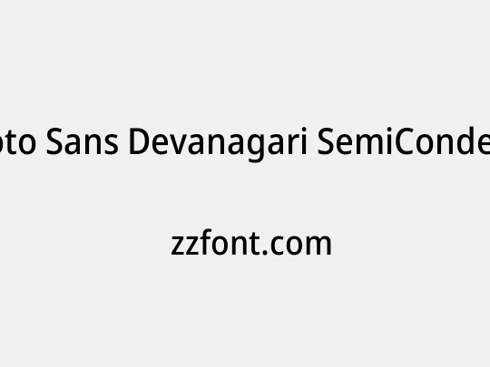 Noto Sans Devanagari SemiCondensed Medium