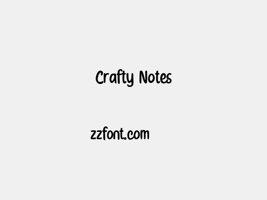 Crafty Notes