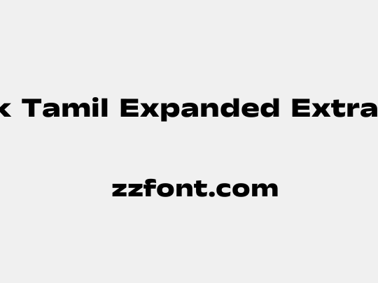 Anek Tamil Expanded ExtraBold