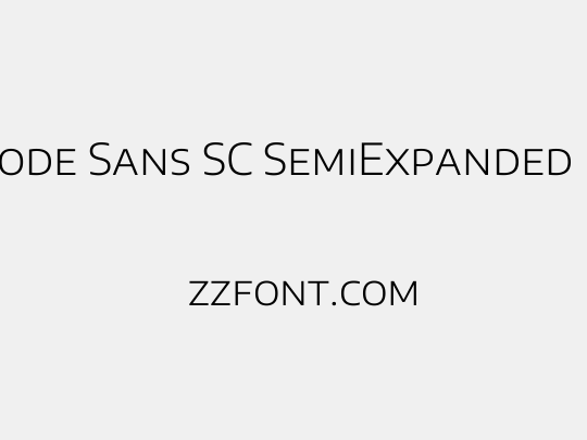 Encode Sans SC SemiExpanded Light