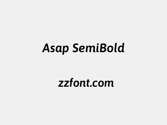 Asap SemiBold