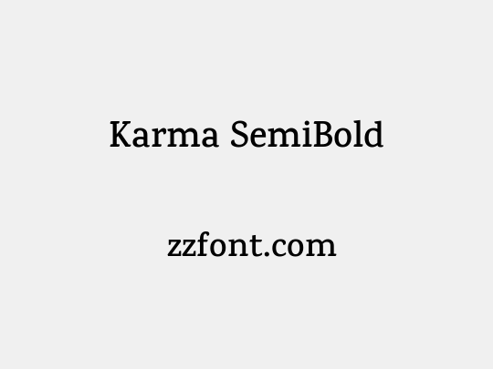 Karma SemiBold