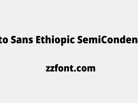 Noto Sans Ethiopic SemiCondensed Black