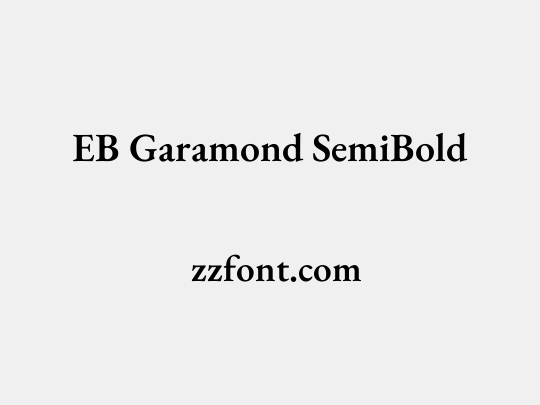 EB Garamond SemiBold