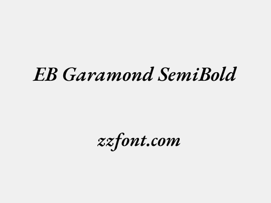 EB Garamond SemiBold