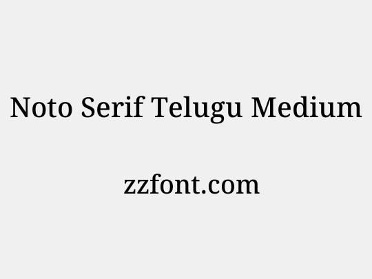 Noto Serif Telugu Medium