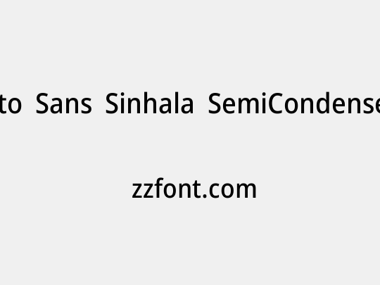 Noto Sans Sinhala SemiCondensed Medium