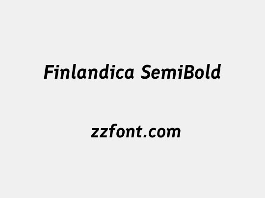 Finlandica SemiBold