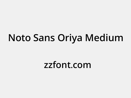 Noto Sans Oriya Medium