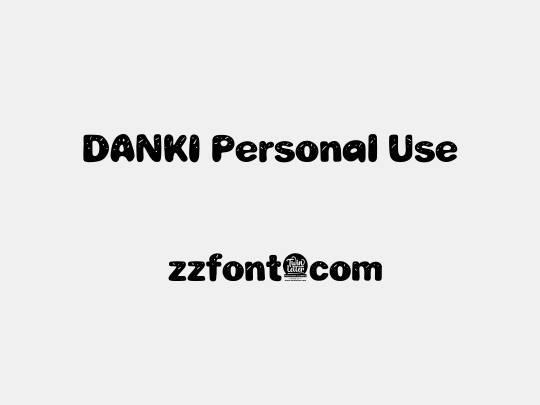 DANKI Personal Use