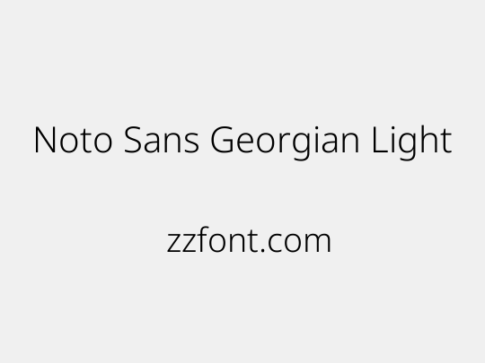 Noto Sans Georgian Light