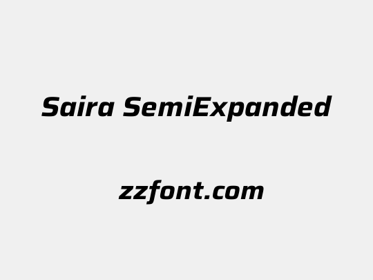 Saira SemiExpanded