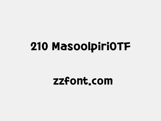 210 MasoolpiriOTF