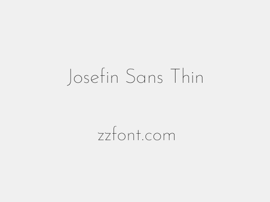 Josefin Sans Thin