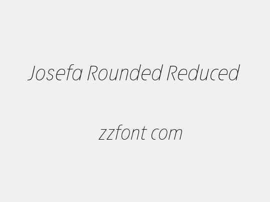 Josefa Rounded Reduced