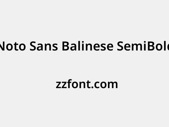 Noto Sans Balinese SemiBold