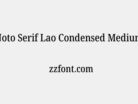 Noto Serif Lao Condensed Medium