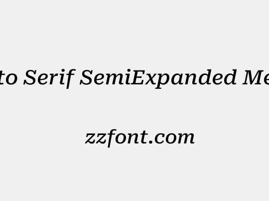 Roboto Serif SemiExpanded Medium