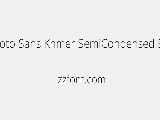 Noto Sans Khmer SemiCondensed ExtraLight