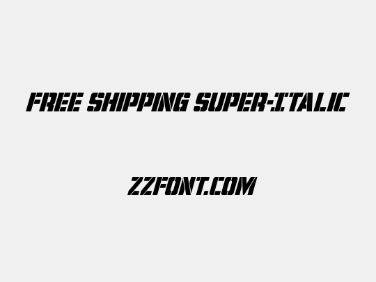 Free Shipping Super-Italic