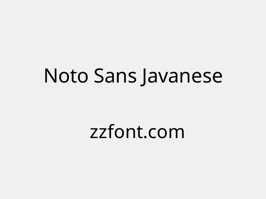 Noto Sans Javanese