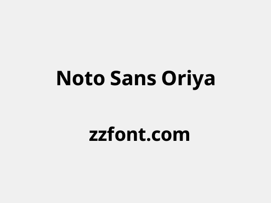 Noto Sans Oriya