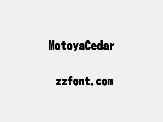 MotoyaCedar